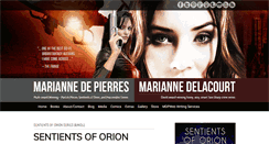 Desktop Screenshot of mariannedepierres.com