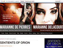 Tablet Screenshot of mariannedepierres.com